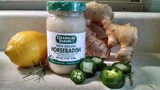 The flavor is not quite the same if horseradish from a jar is used in place of fresh, but if it's hard to access fresh horseradish root, horseradish from the jar is better than not making fire cider at all!