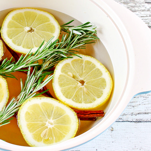 Lemon and Rosemary in a bowl