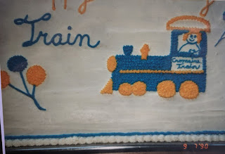 Cake was served all day long to celebrate the tenth anniversary of the new library addition, and the Cromaine Train got its very own cake!