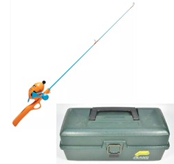 Kids fishing pole kit