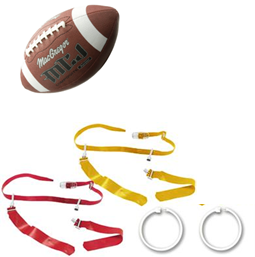 Flag football kit Size Pee Wee football ages 8-9