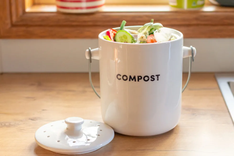 Small compost jar and lid