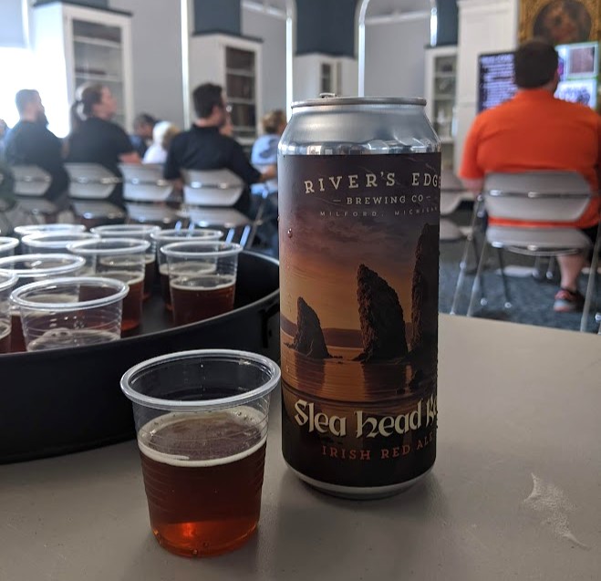 Slea Head Red, an Irish red from River's Edge Brewing Company