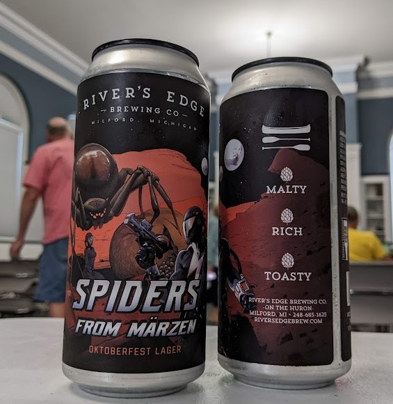 Cans of Spiders from Marzen in the Community Room. 