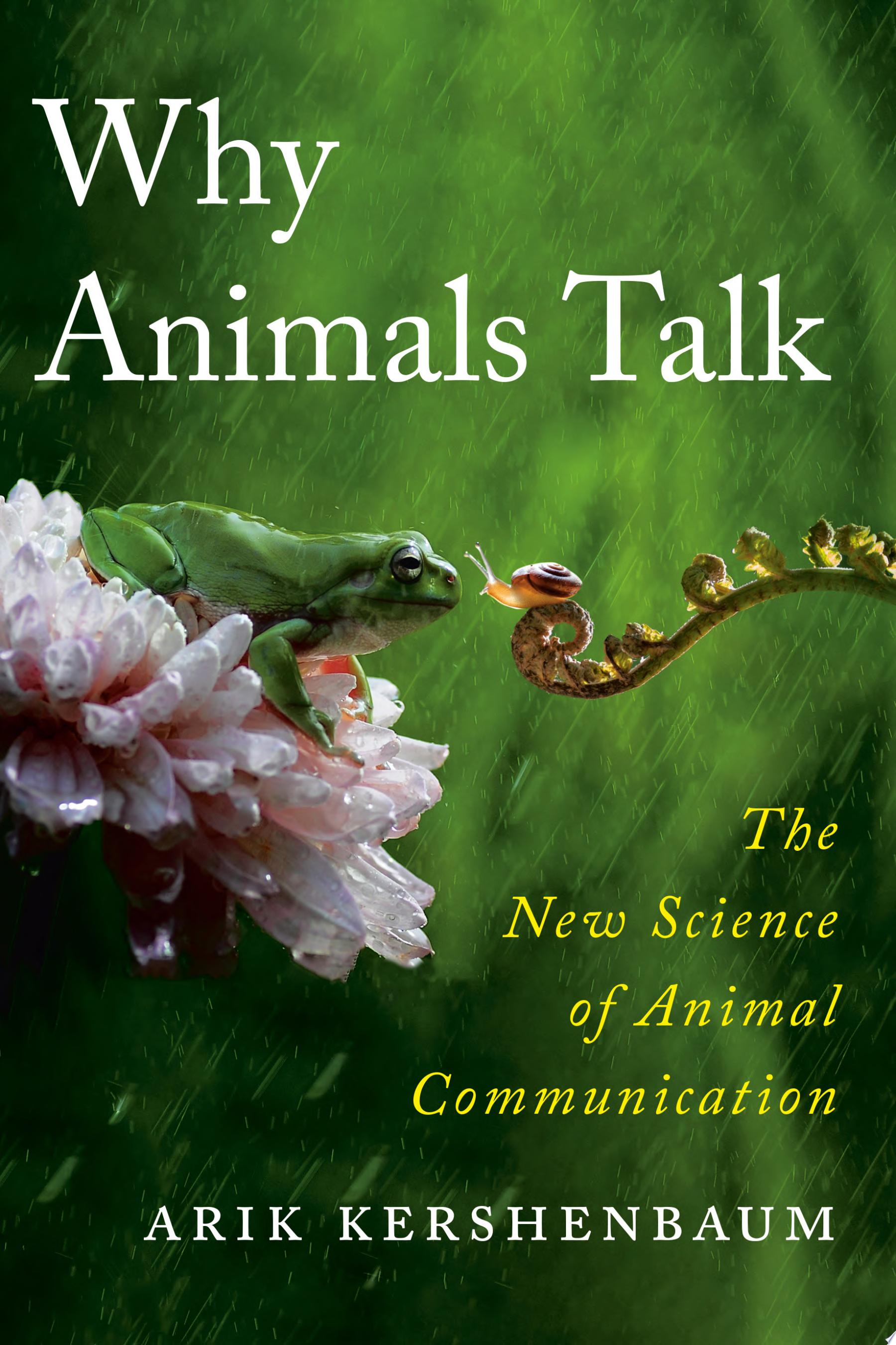 Book cover for "Why Animals Talk"