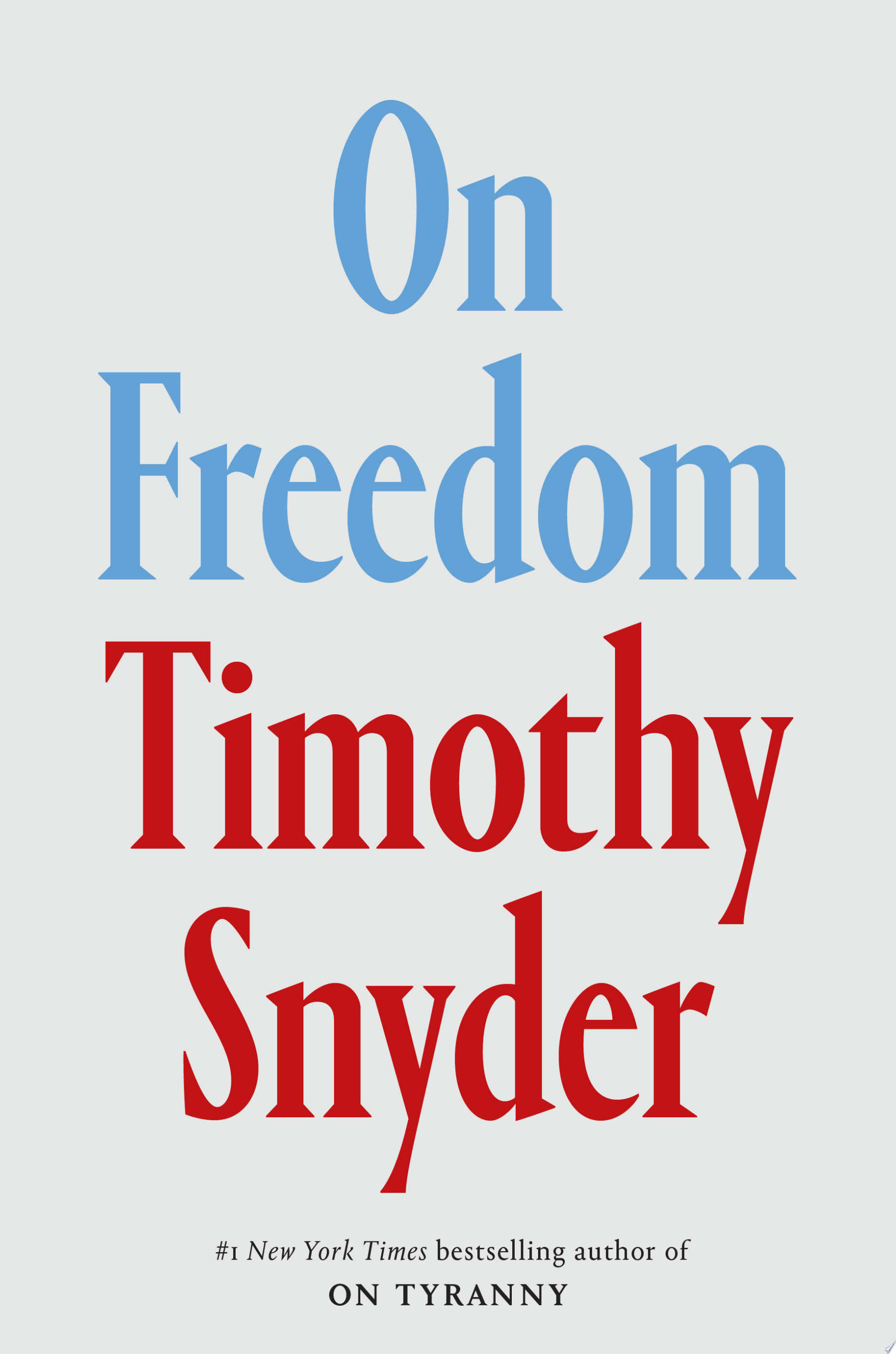 Book cover for "On Freedom"