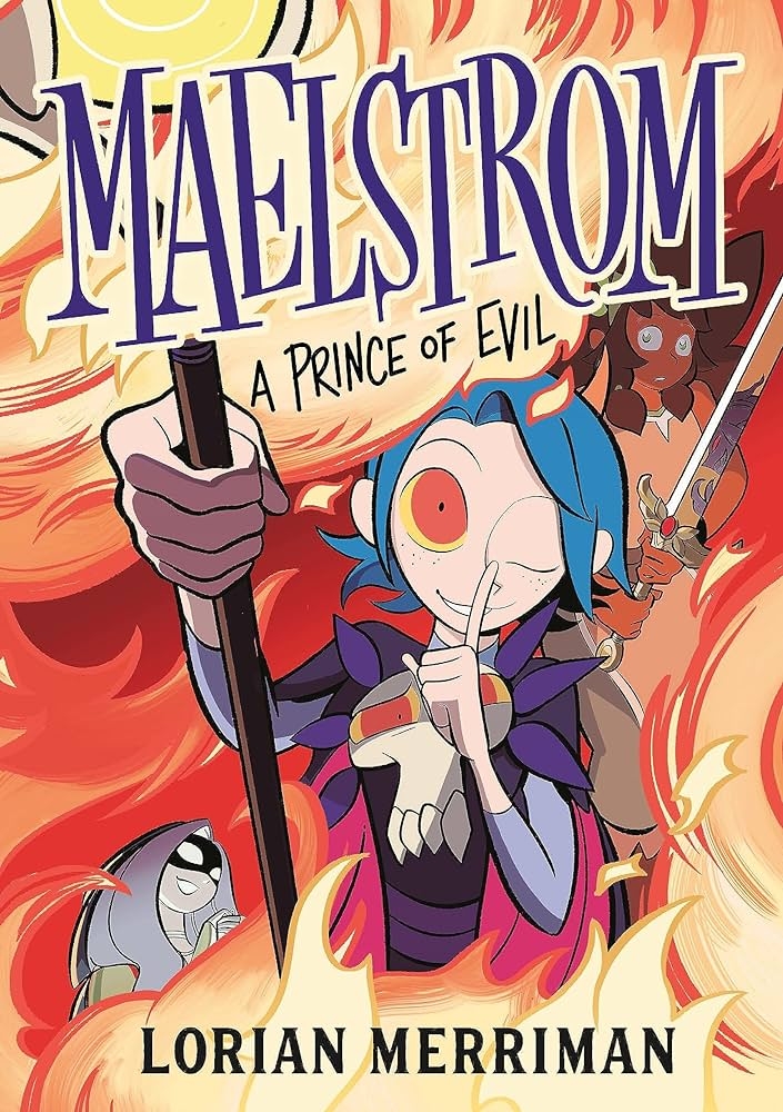 Book cover of Maelstrom: A Prince of Evil by Lorian Merriman. 