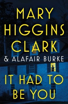 A dark house with one lit window and person silhouetted in it, overlaid with title and authors' names.